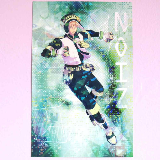 NOIZ - DRAMAtical Murder Premium Holographic Art Print by TreeColours